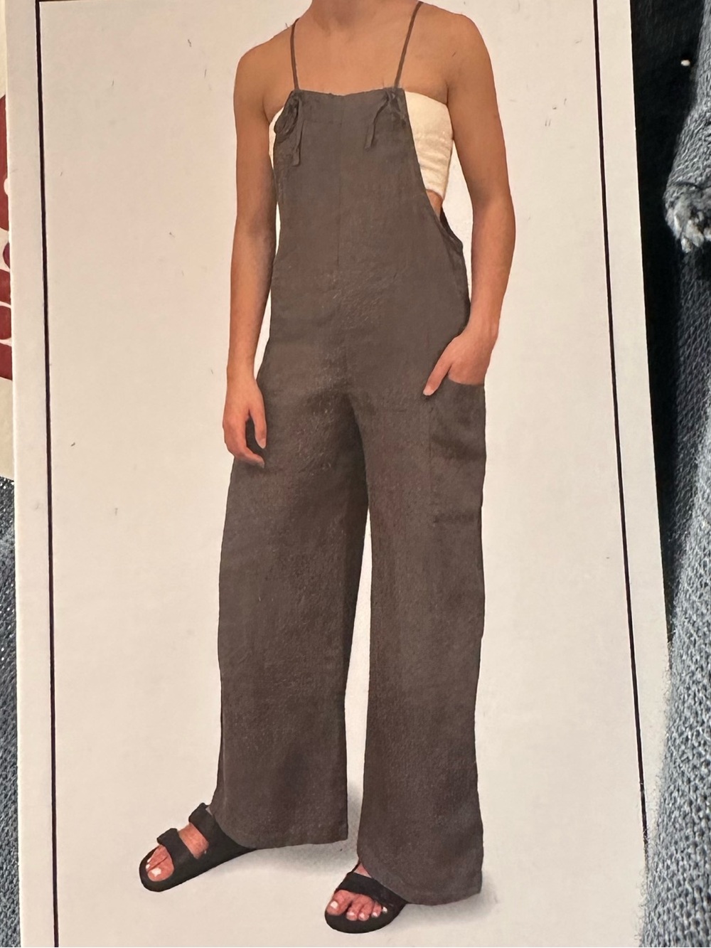 Vanilla Star Halter Jumpsuit in Dusty Blue - Picture 1 of 5